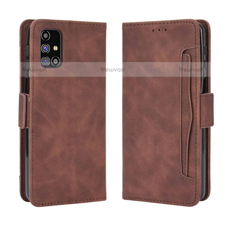 Leather Case Stands Flip Cover Holder BY3 for Samsung Galaxy M31s