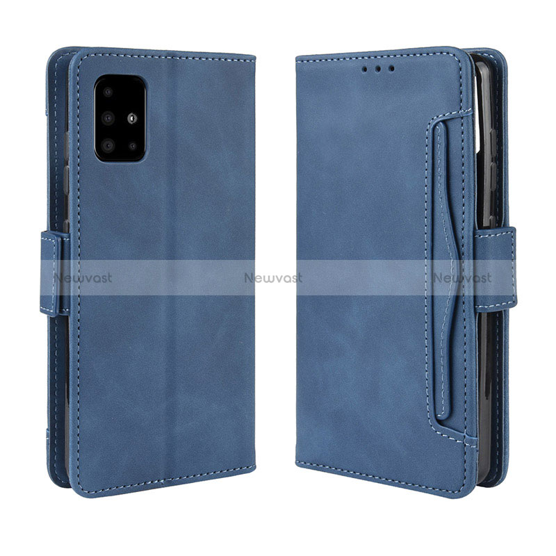 Leather Case Stands Flip Cover Holder BY3 for Samsung Galaxy M40S