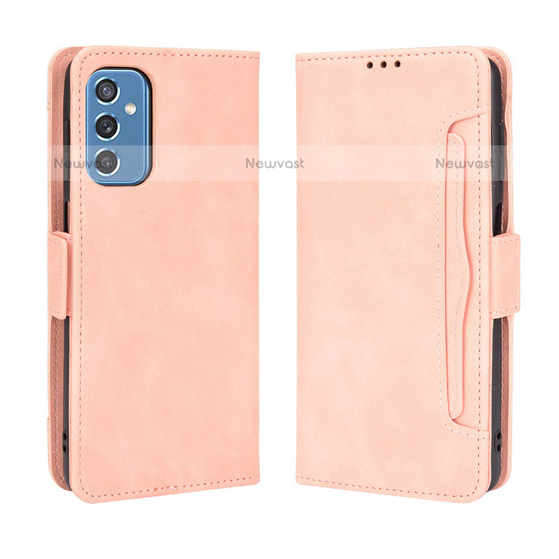 Leather Case Stands Flip Cover Holder BY3 for Samsung Galaxy M52 5G