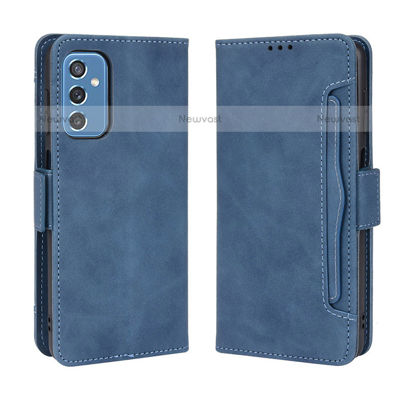 Leather Case Stands Flip Cover Holder BY3 for Samsung Galaxy M52 5G