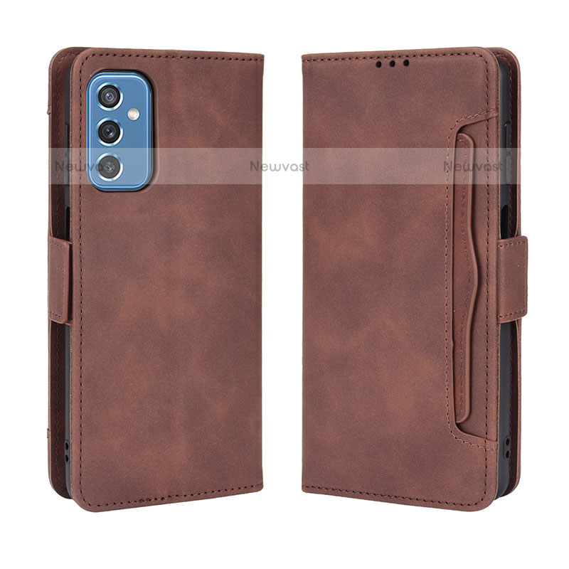 Leather Case Stands Flip Cover Holder BY3 for Samsung Galaxy M52 5G