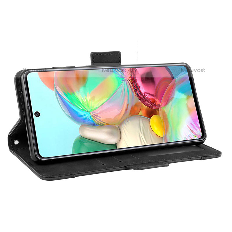 Leather Case Stands Flip Cover Holder BY3 for Samsung Galaxy Note 10 Lite