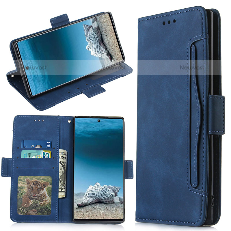 Leather Case Stands Flip Cover Holder BY3 for Samsung Galaxy Note 10 Plus 5G