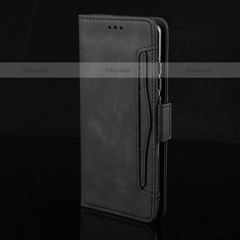 Leather Case Stands Flip Cover Holder BY3 for Samsung Galaxy Note 10 Plus 5G Black