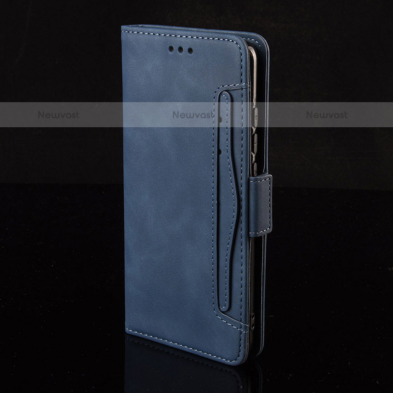 Leather Case Stands Flip Cover Holder BY3 for Samsung Galaxy Note 10 Plus 5G Blue