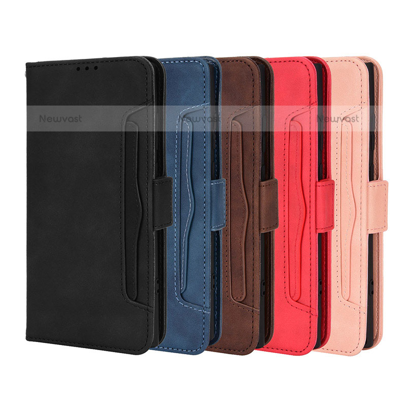 Leather Case Stands Flip Cover Holder BY3 for Samsung Galaxy S23 Ultra 5G