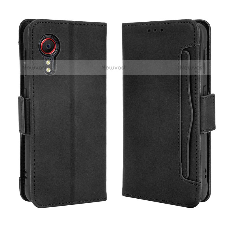 Leather Case Stands Flip Cover Holder BY3 for Samsung Galaxy XCover 5 SM-G525F