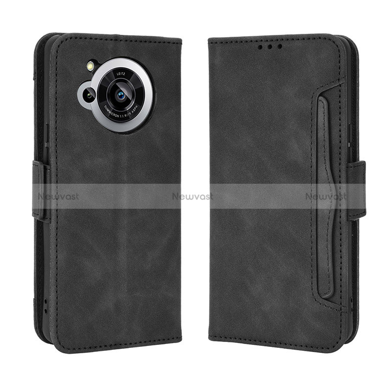 Leather Case Stands Flip Cover Holder BY3 for Sharp Aquos R7