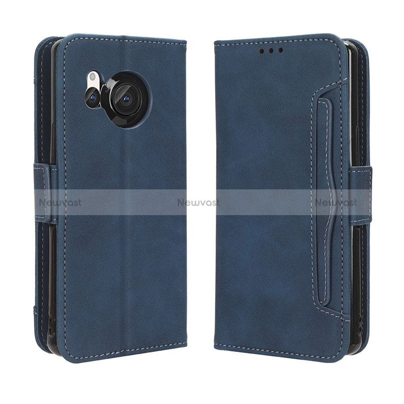 Leather Case Stands Flip Cover Holder BY3 for Sharp Aquos R8