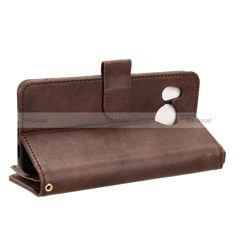 Leather Case Stands Flip Cover Holder BY3 for Sharp Aquos Sense8