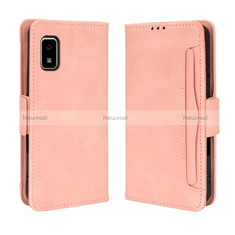 Leather Case Stands Flip Cover Holder BY3 for Sharp Aquos wish