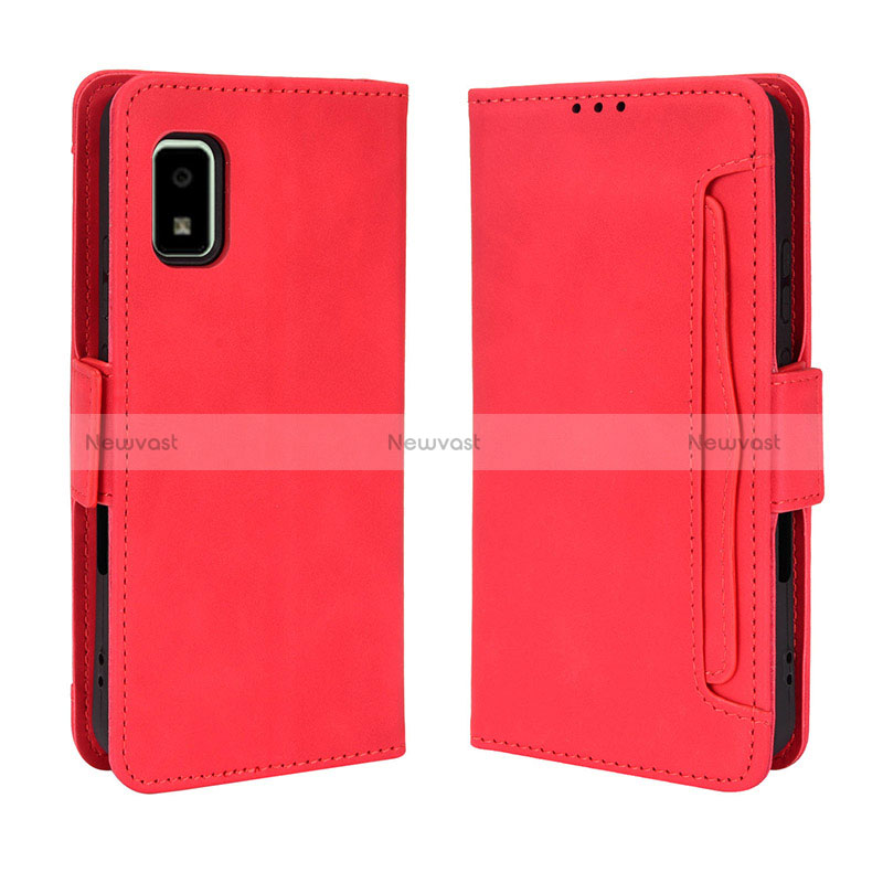 Leather Case Stands Flip Cover Holder BY3 for Sharp Aquos wish2