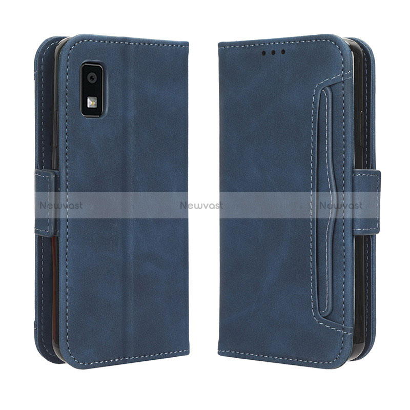 Leather Case Stands Flip Cover Holder BY3 for Sharp Aquos wish3