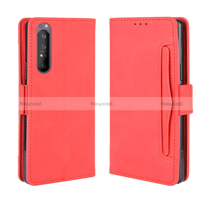 Leather Case Stands Flip Cover Holder BY3 for Sony Xperia 1 II