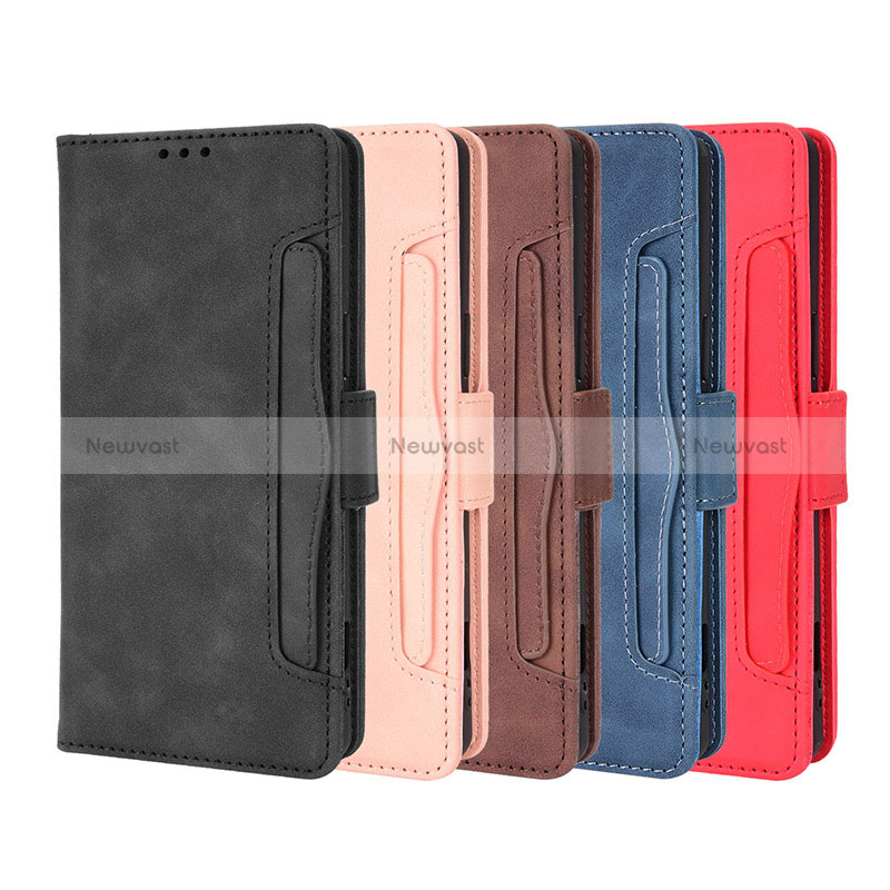 Leather Case Stands Flip Cover Holder BY3 for Sony Xperia 1 IV