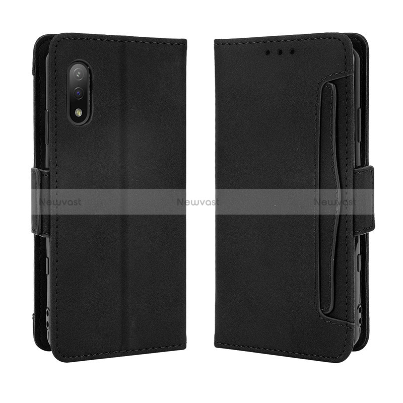 Leather Case Stands Flip Cover Holder BY3 for Sony Xperia Ace II