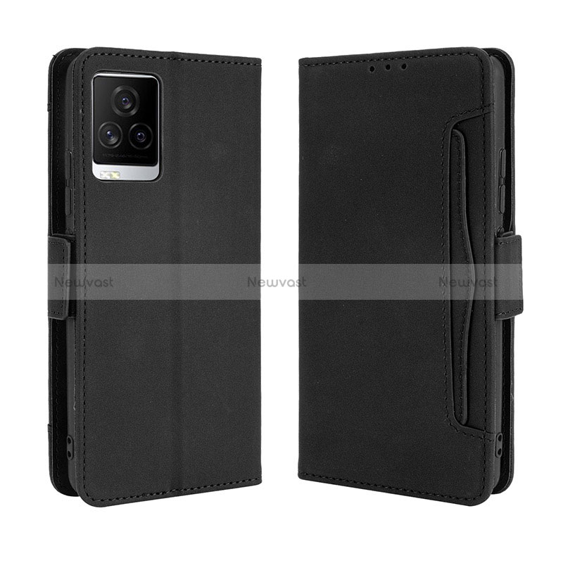 Leather Case Stands Flip Cover Holder BY3 for Vivo iQOO 7 5G