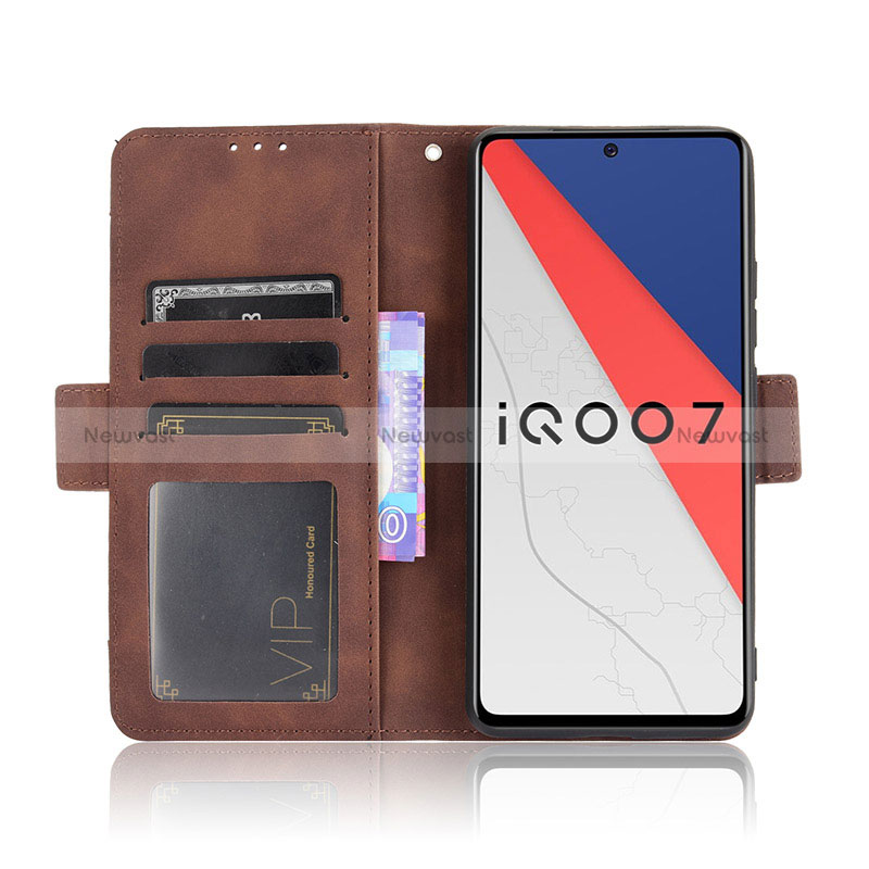 Leather Case Stands Flip Cover Holder BY3 for Vivo iQOO 7 5G