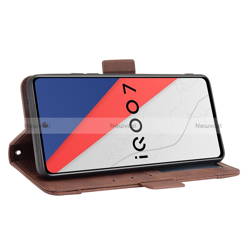 Leather Case Stands Flip Cover Holder BY3 for Vivo iQOO 7 5G