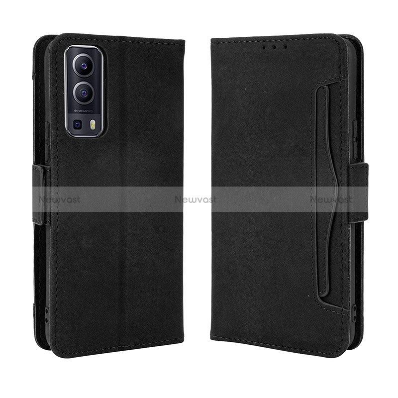 Leather Case Stands Flip Cover Holder BY3 for Vivo iQOO Z3 5G