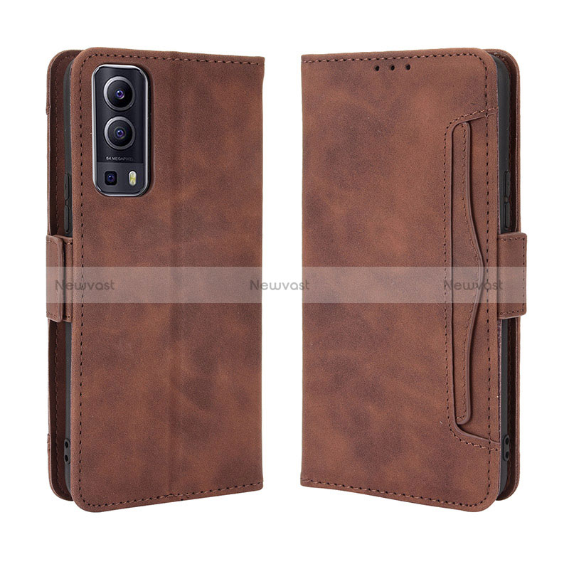 Leather Case Stands Flip Cover Holder BY3 for Vivo iQOO Z3 5G