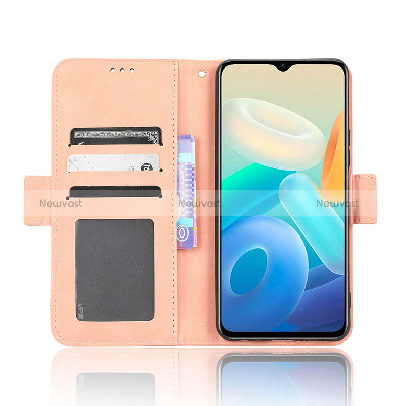 Leather Case Stands Flip Cover Holder BY3 for Vivo iQOO Z6 Lite 5G