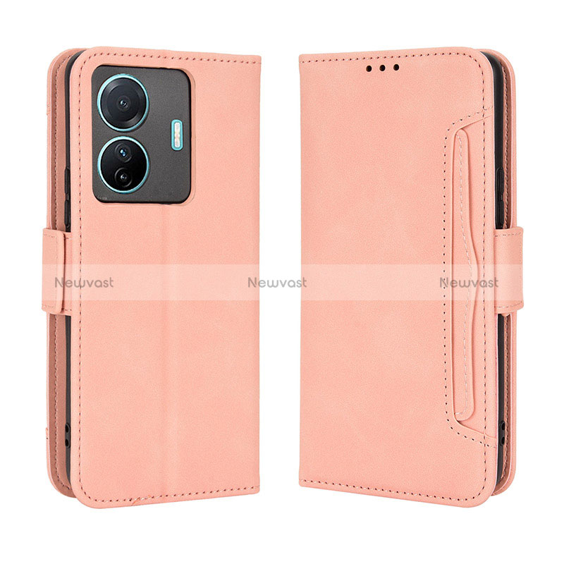 Leather Case Stands Flip Cover Holder BY3 for Vivo iQOO Z6 Pro 5G