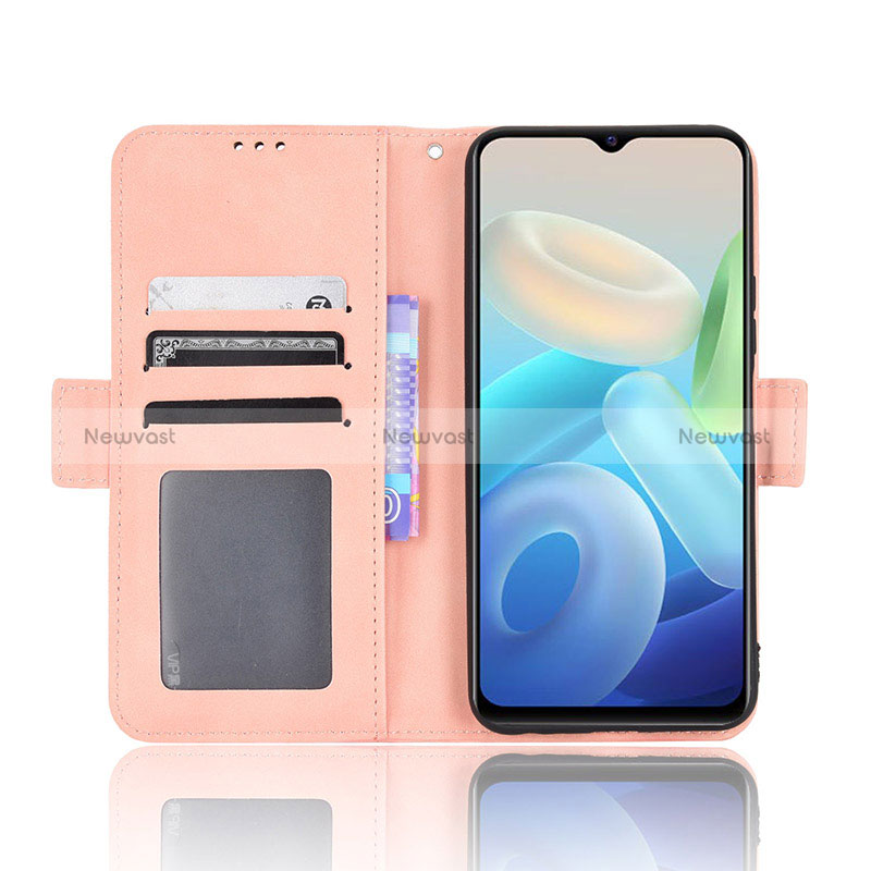 Leather Case Stands Flip Cover Holder BY3 for Vivo T1 5G India