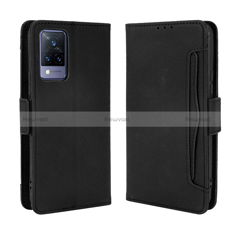 Leather Case Stands Flip Cover Holder BY3 for Vivo V21 5G