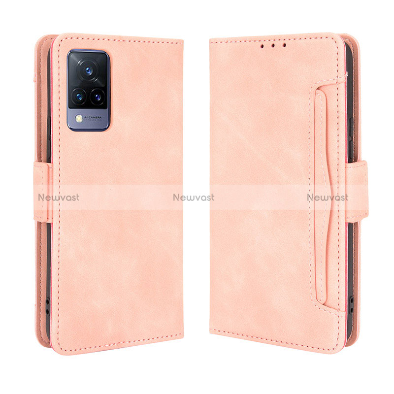 Leather Case Stands Flip Cover Holder BY3 for Vivo V21 5G