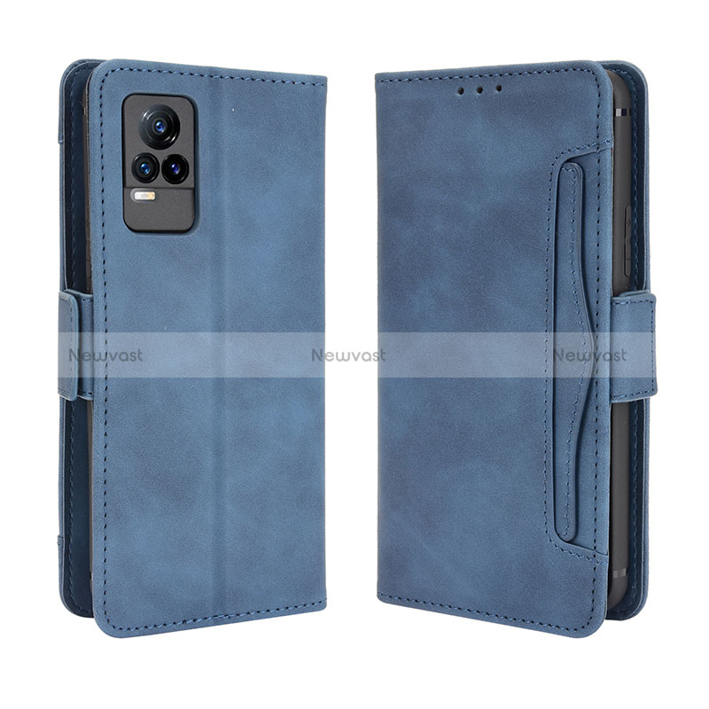 Leather Case Stands Flip Cover Holder BY3 for Vivo V21e 4G