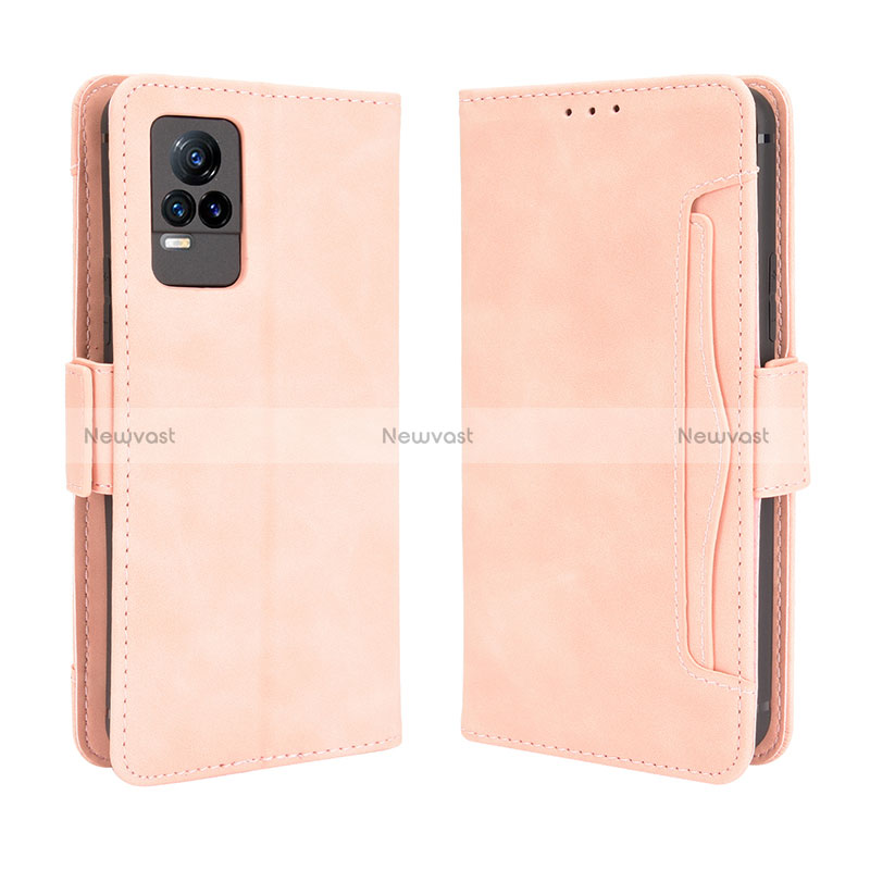 Leather Case Stands Flip Cover Holder BY3 for Vivo V21e 4G