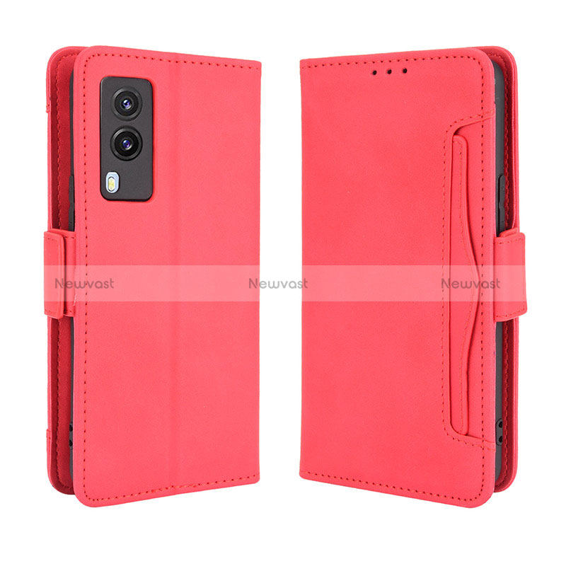 Leather Case Stands Flip Cover Holder BY3 for Vivo V21e 5G