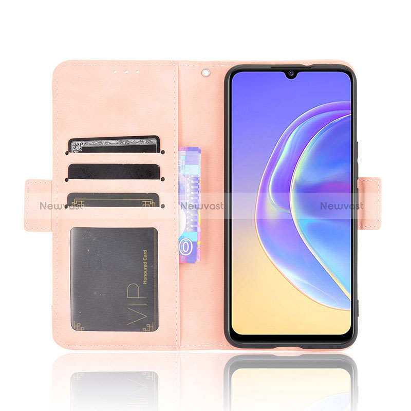 Leather Case Stands Flip Cover Holder BY3 for Vivo V21e 5G