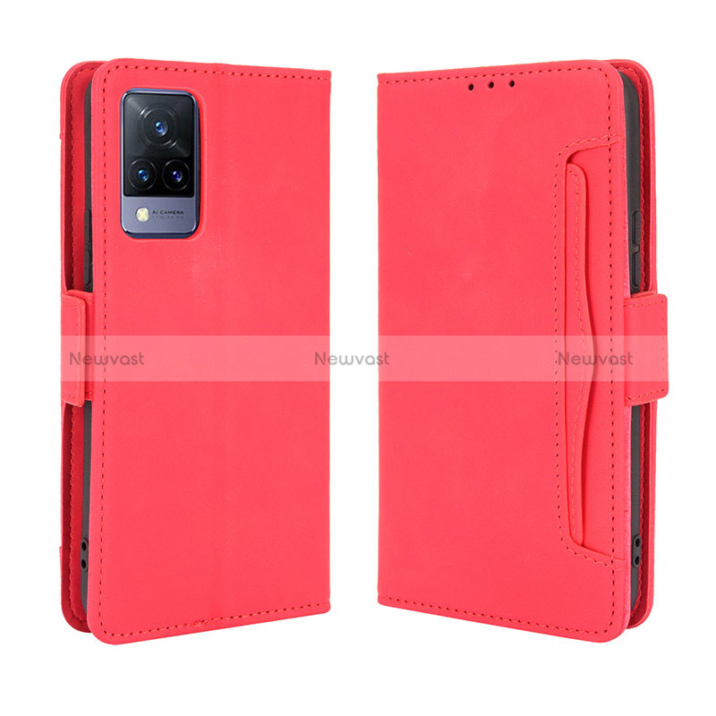 Leather Case Stands Flip Cover Holder BY3 for Vivo V21s 5G