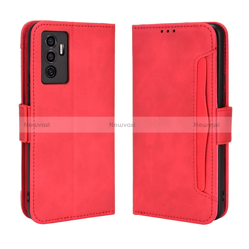 Leather Case Stands Flip Cover Holder BY3 for Vivo V23e