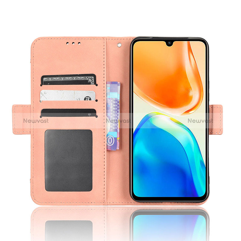 Leather Case Stands Flip Cover Holder BY3 for Vivo V25 5G