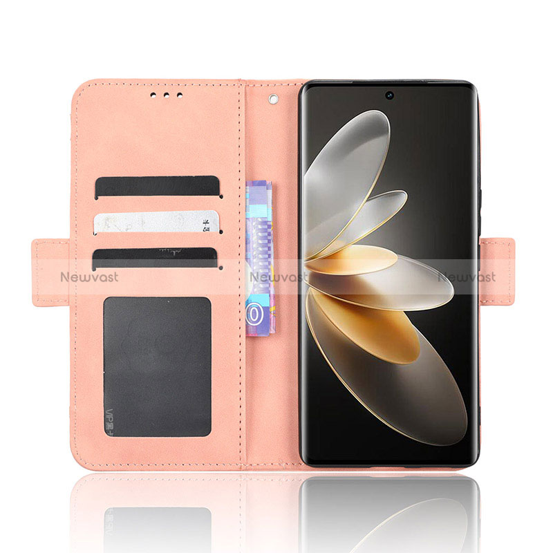 Leather Case Stands Flip Cover Holder BY3 for Vivo V27 5G