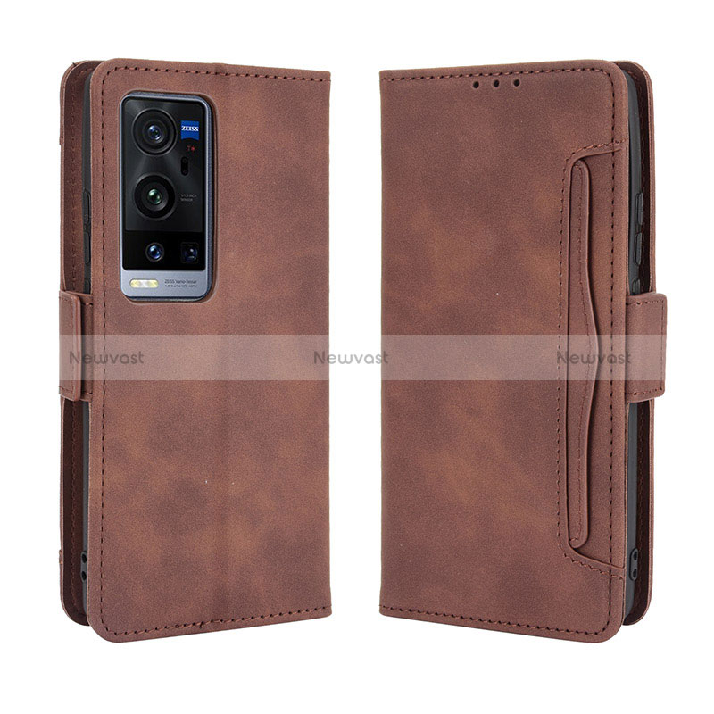 Leather Case Stands Flip Cover Holder BY3 for Vivo X60 Pro+ Plus 5G