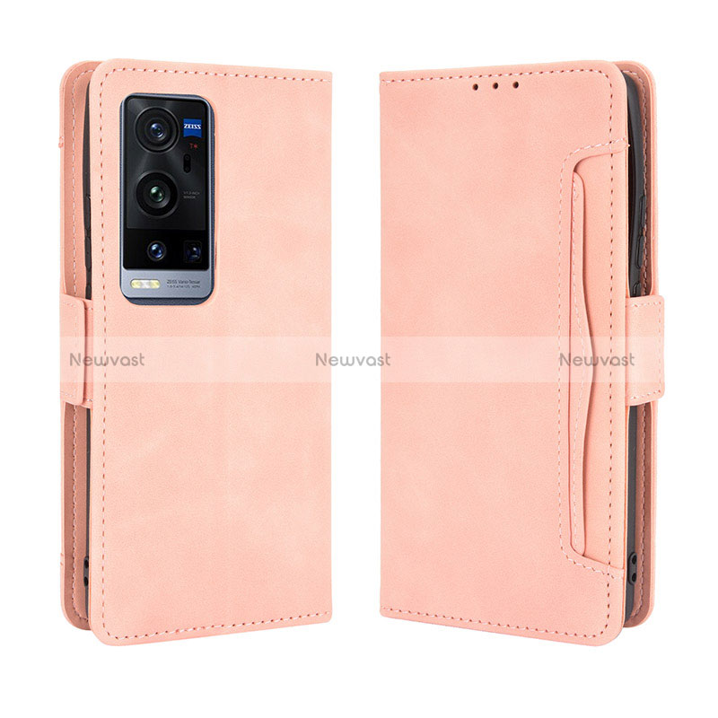 Leather Case Stands Flip Cover Holder BY3 for Vivo X60 Pro+ Plus 5G