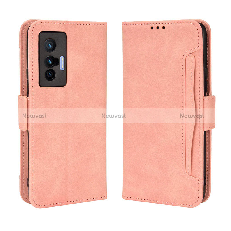 Leather Case Stands Flip Cover Holder BY3 for Vivo X70 5G