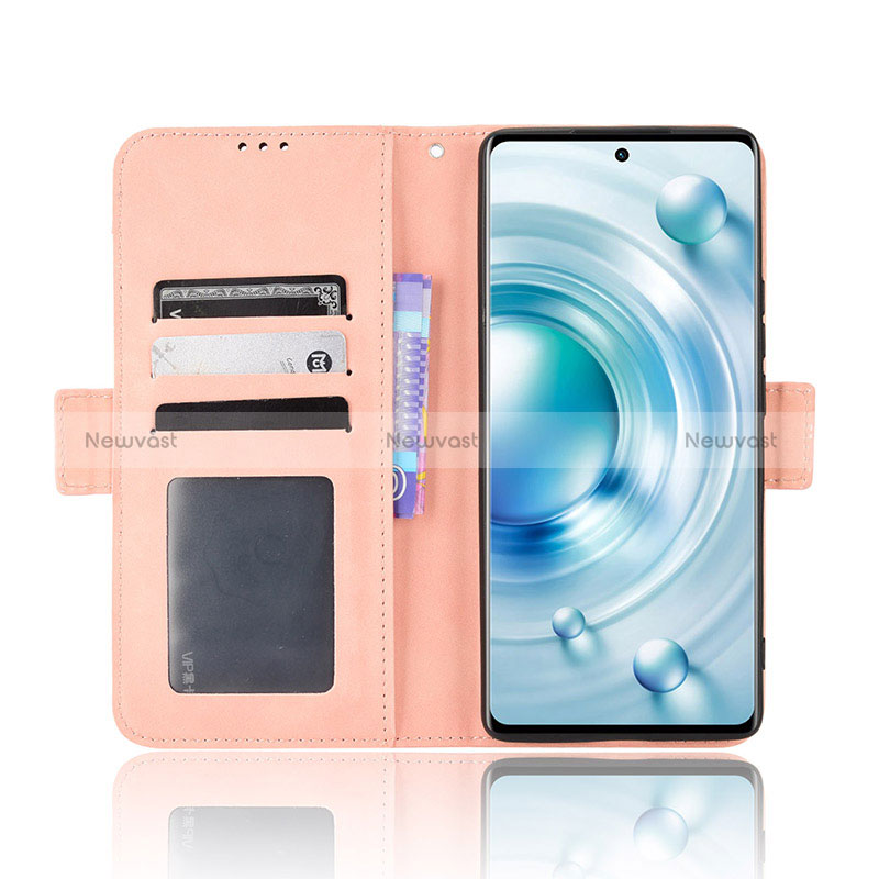 Leather Case Stands Flip Cover Holder BY3 for Vivo X80 5G