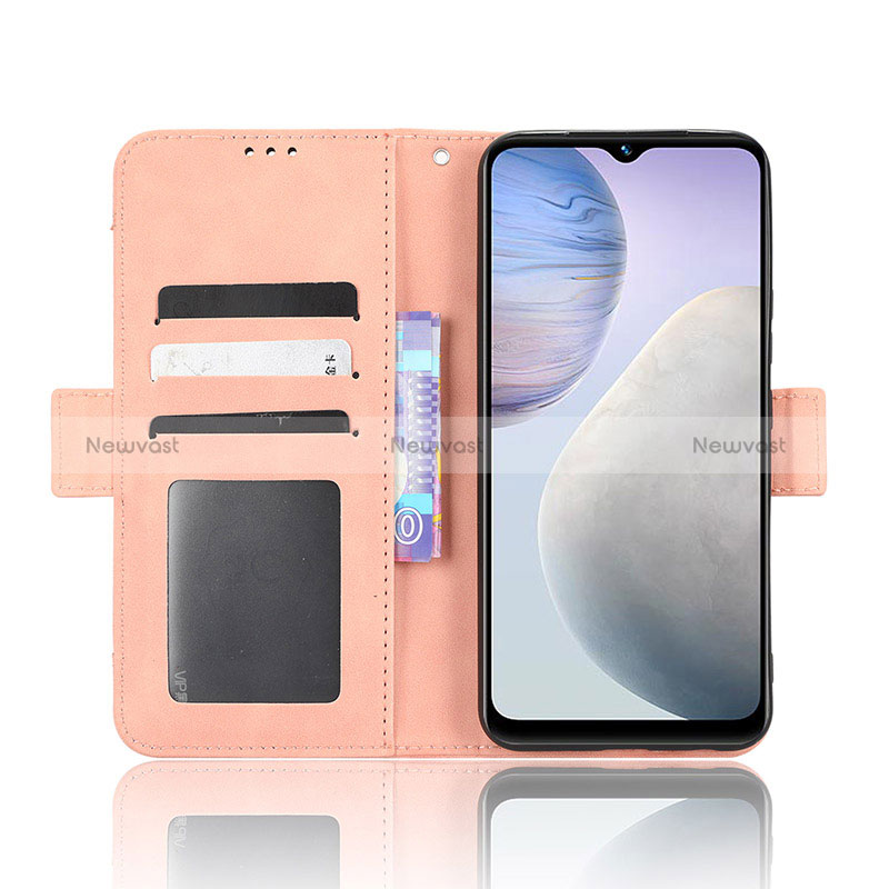 Leather Case Stands Flip Cover Holder BY3 for Vivo Y02