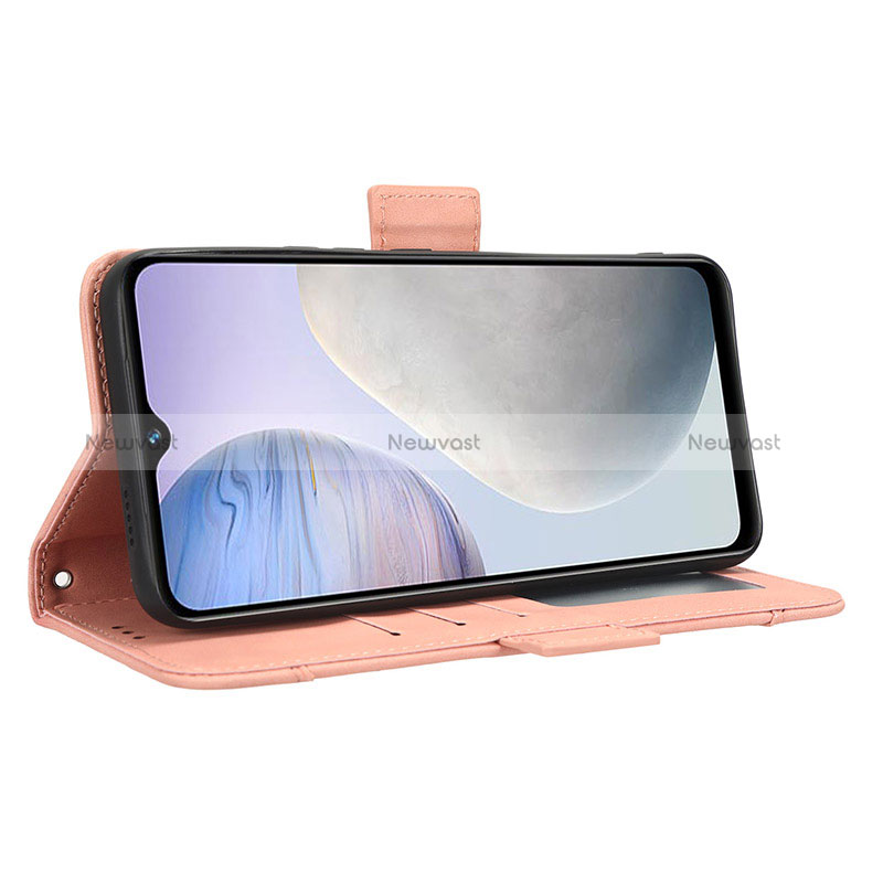 Leather Case Stands Flip Cover Holder BY3 for Vivo Y02