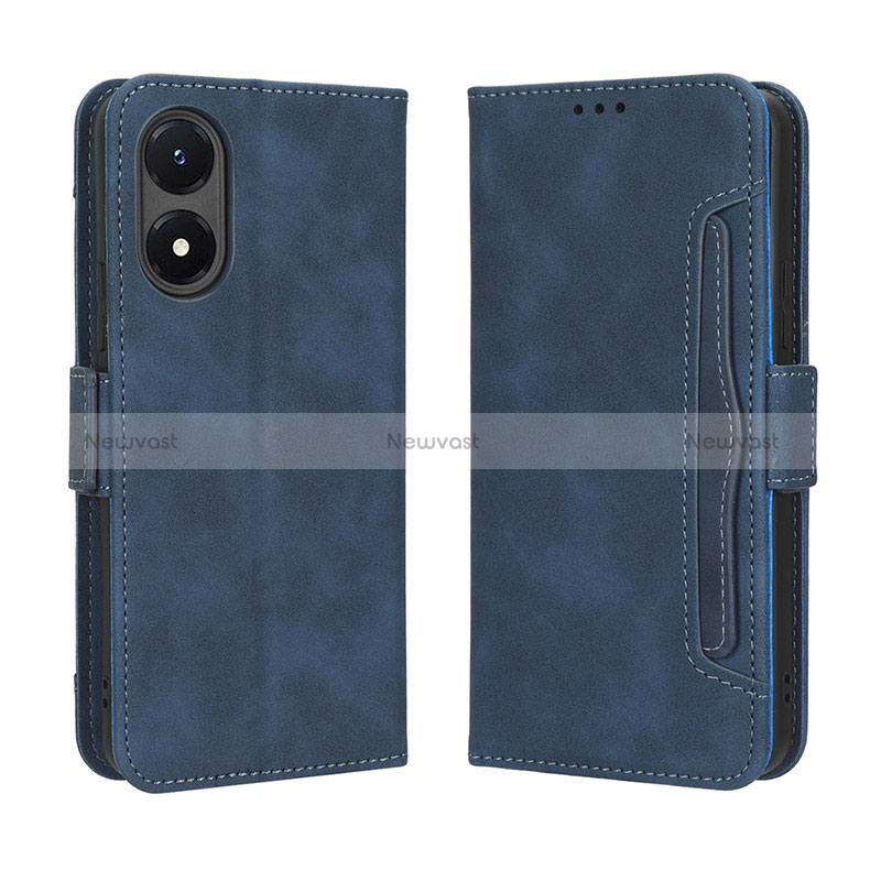 Leather Case Stands Flip Cover Holder BY3 for Vivo Y02S