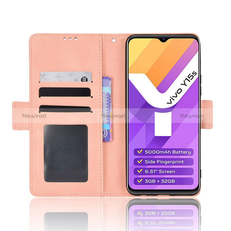 Leather Case Stands Flip Cover Holder BY3 for Vivo Y10 t1