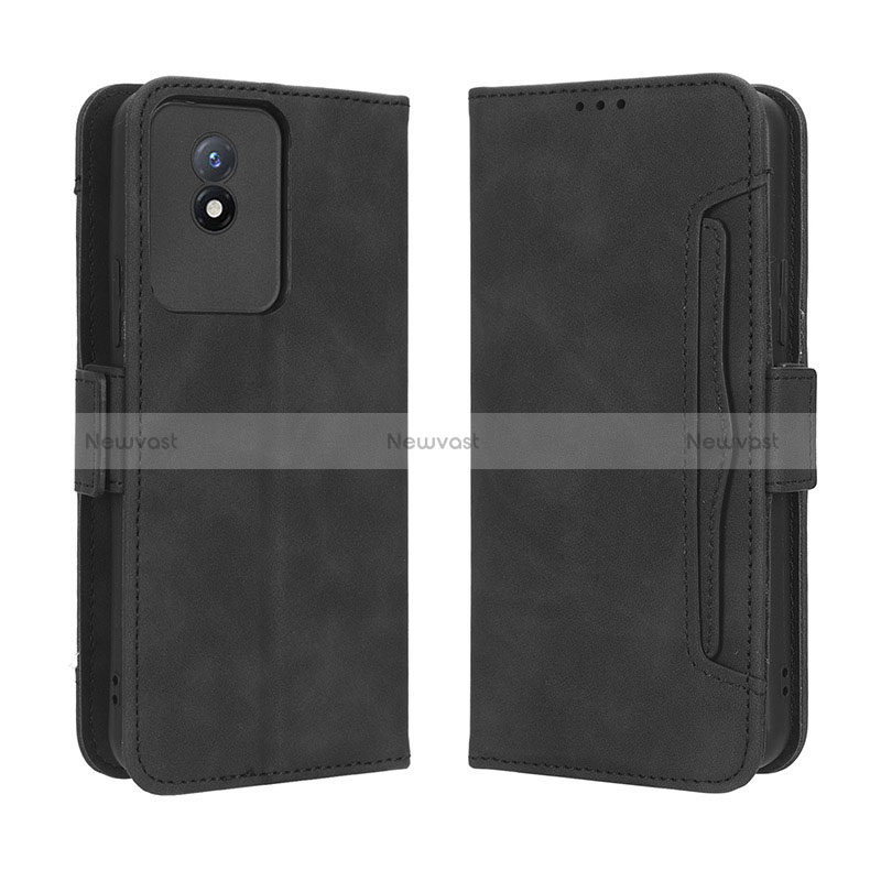 Leather Case Stands Flip Cover Holder BY3 for Vivo Y11 (2023)