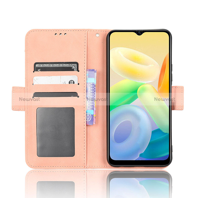 Leather Case Stands Flip Cover Holder BY3 for Vivo Y16