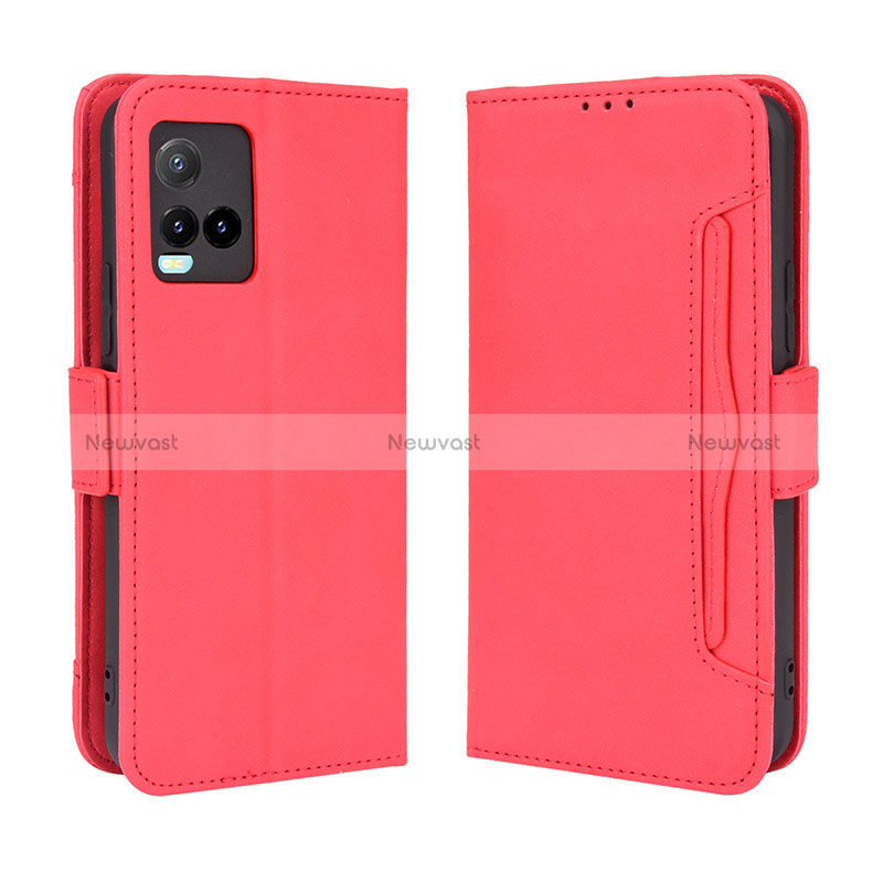 Leather Case Stands Flip Cover Holder BY3 for Vivo Y21