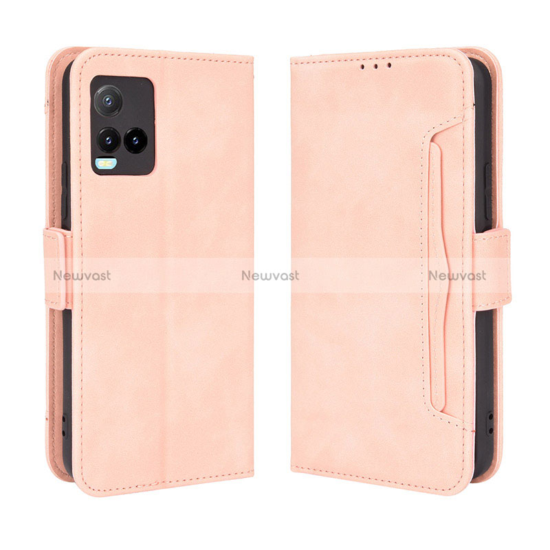 Leather Case Stands Flip Cover Holder BY3 for Vivo Y21e